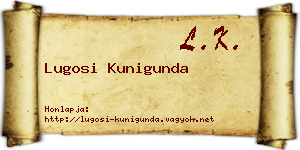 Lugosi Kunigunda névjegykártya